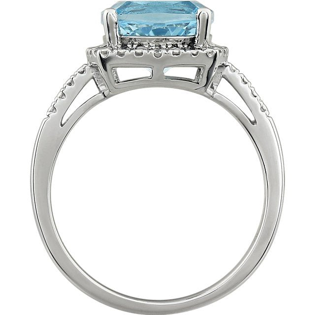 Special white copper ring inlaid with special white crystal and sky blue  zircon – OrdeRac.com | Online Shopping in Kuwait From here all things start