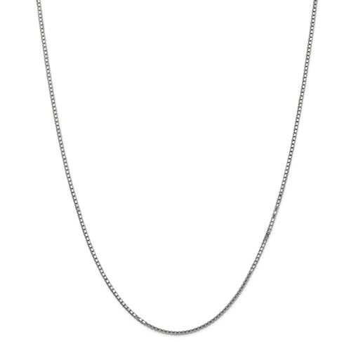 14KT Gold 1.5MM Box Chain Necklace - 4 Length 16 in. / White,18 in. / White,20 in. / White,24 in. / White