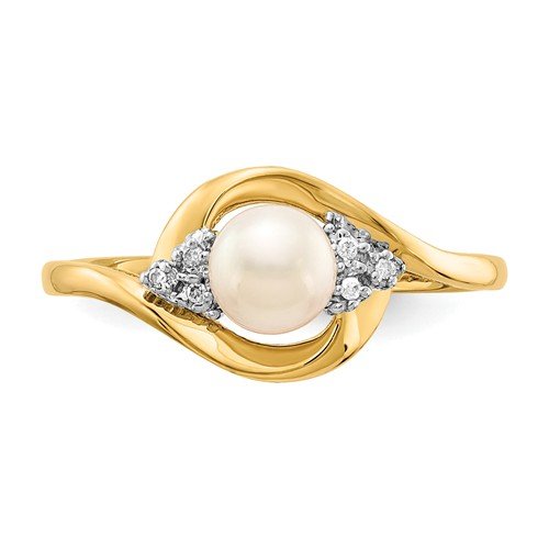 14KT Gold Diamond And Pearl Ring 4 / White,4 / Yellow,4.5 / White,4.5 / Yellow,5 / White,5 / Yellow,5.5 / White,5.5 / Yellow,6 / White,6 / Yellow,6.5 / White,6.5 / Yellow,7 / White,7 / Yellow,7.5 / White,7.5 / Yellow,8 / White,8 / Yellow,8.5 / White,8.5 / Yellow,9 / White,9 / Yellow